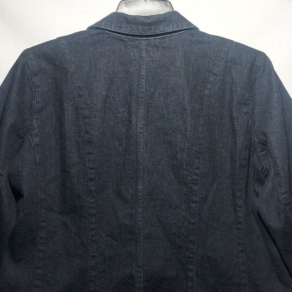 Lauren Jeans Company double-breasted women's‎ denim blazer size L/XL - Picture 4 of 7